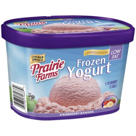 slide 1 of 1, Prairie Farms Frozen Yogurt Strawberry, 56 oz