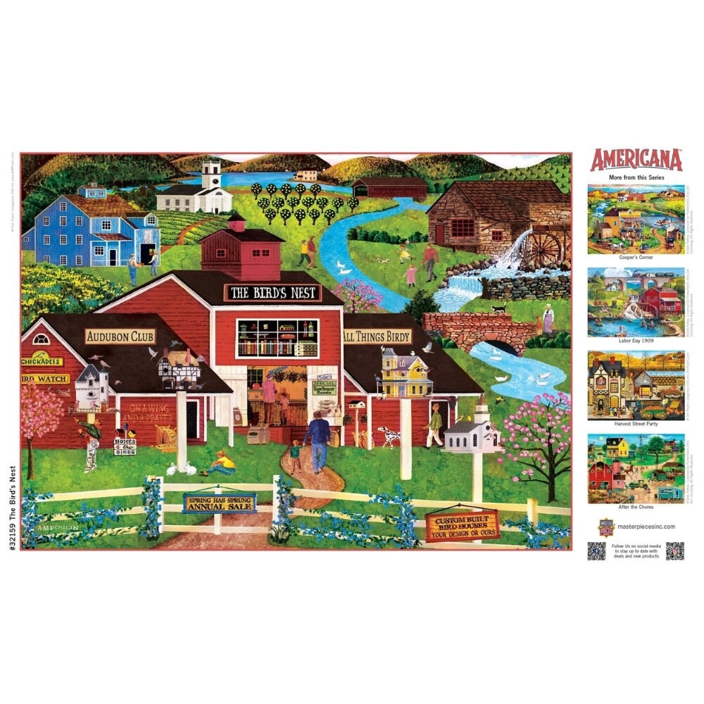 slide 3 of 5, MasterPieces® Americana™ The Bird's Nest EZ Grip™ Puzzle, 500 ct