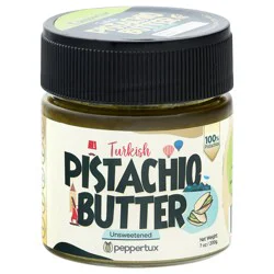 Peppertux Unsweetened Turkish Pistachio Butter 7 oz