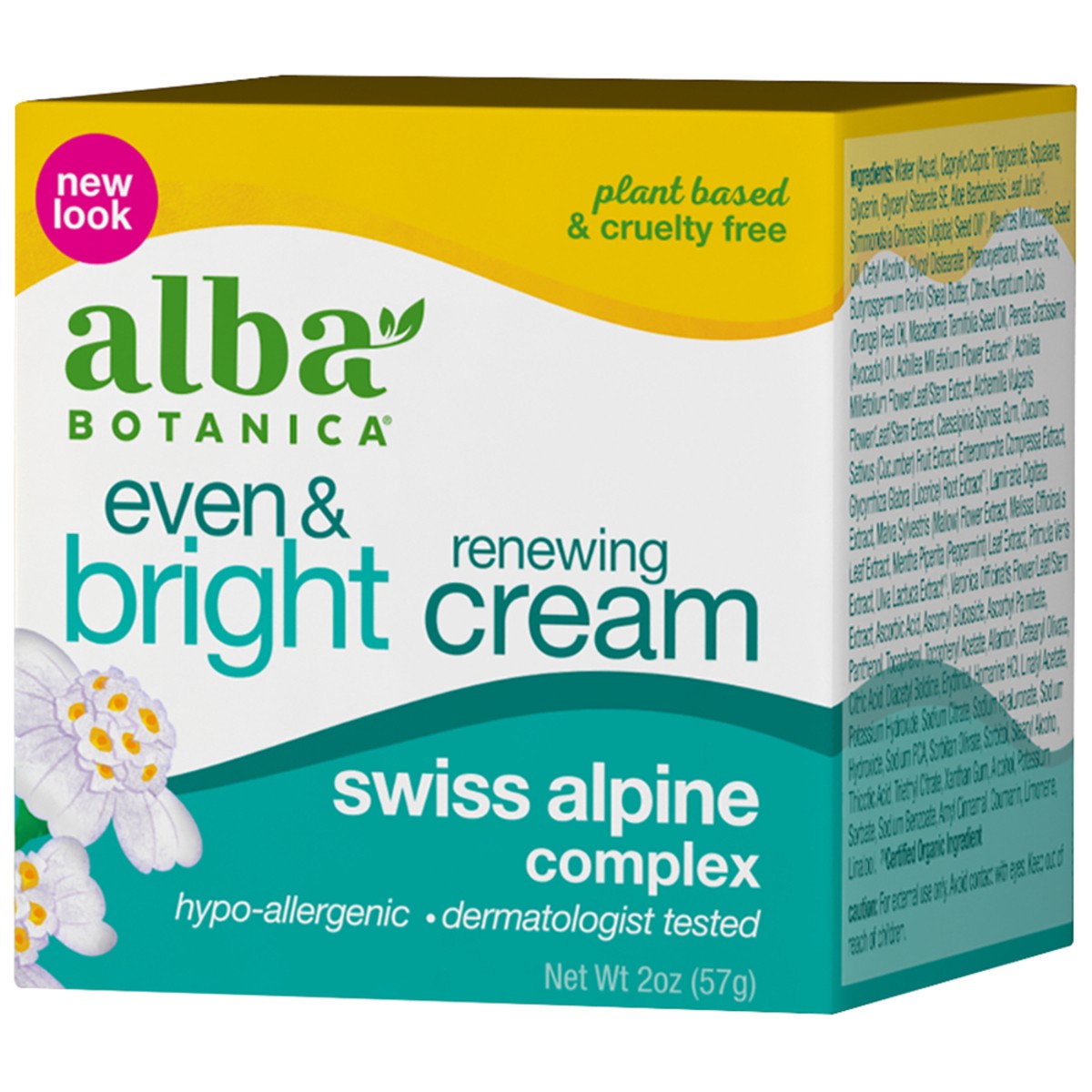 slide 4 of 8, Alba Botanica Even & Bright Renewing Cream 2 oz. Box, 2 oz
