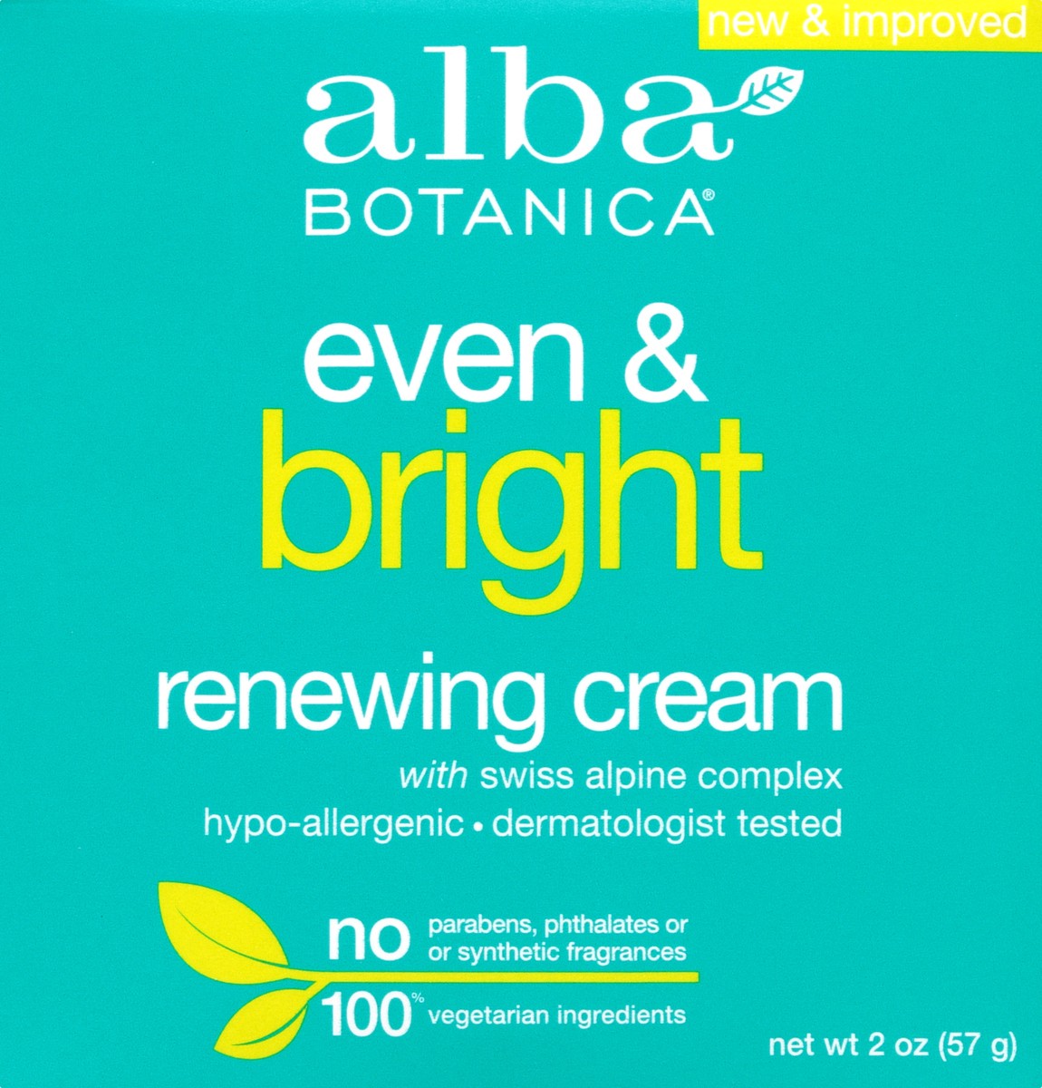 slide 3 of 8, Alba Botanica Even & Bright Renewing Cream 2 oz. Box, 2 oz