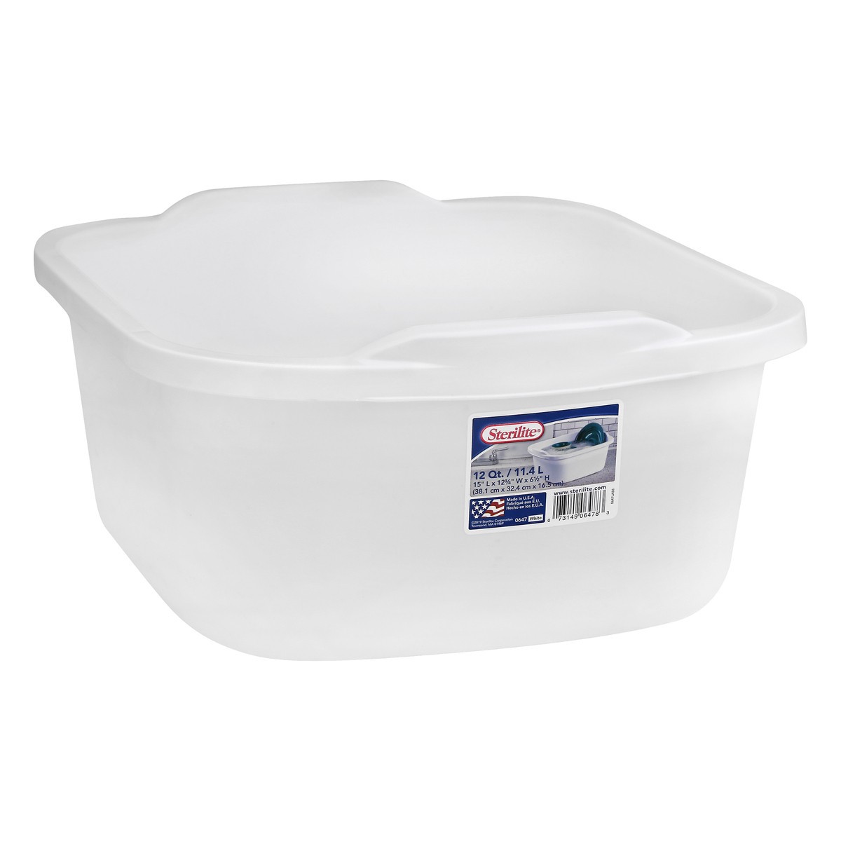 slide 8 of 9, Sterilite 12Qt Dishpan White, 1 ct