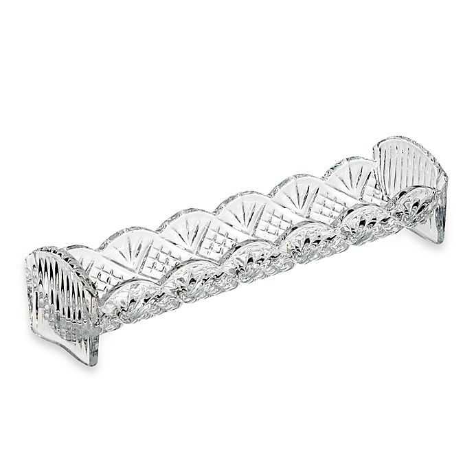 slide 1 of 1, Godinger Dublin Crystal Cracker Tray, 1 ct