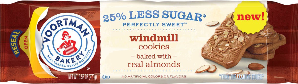 slide 6 of 11, VOORTMAN Bakery Perfectly Sweet Windmill Cookies, 7.93 OZ, 9.52 oz