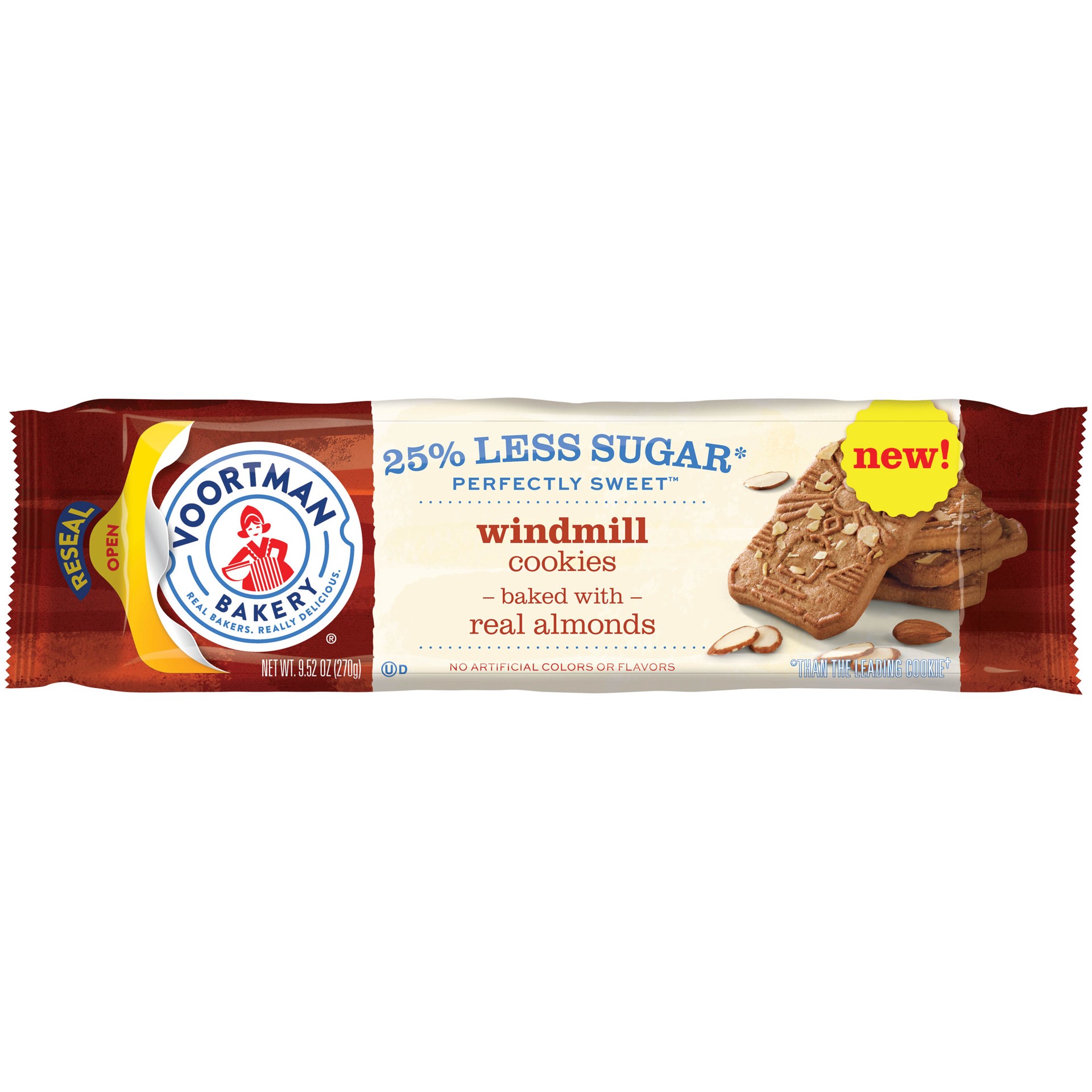 slide 1 of 11, VOORTMAN Bakery Perfectly Sweet Windmill Cookies, 7.93 OZ, 9.52 oz