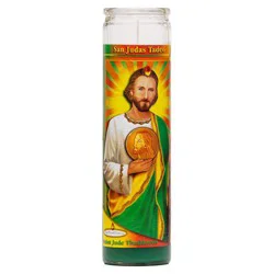 Reed Candle St. Jude Green Wax Candle