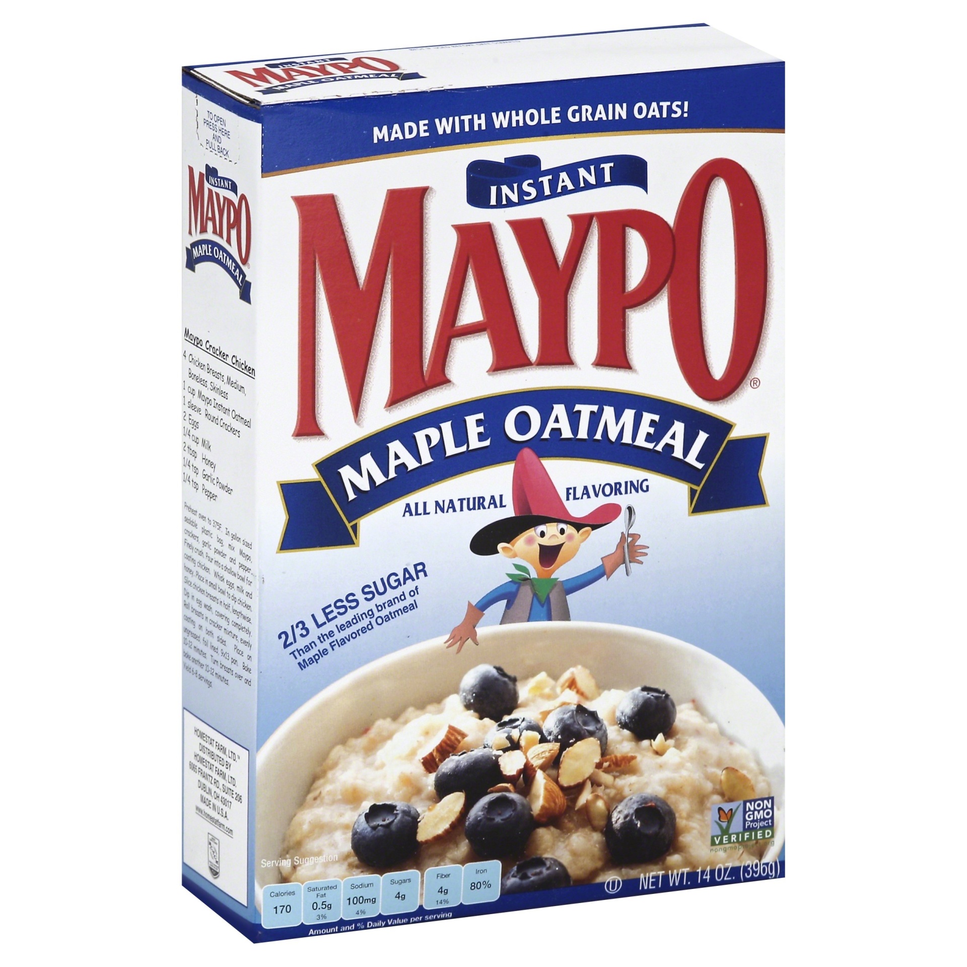 slide 1 of 8, Maypo Instant! Maple Oatmeal, 14 oz