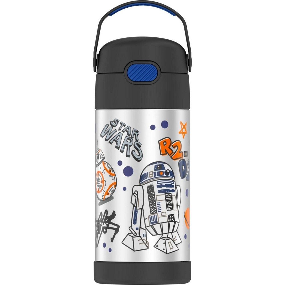 Thermos Star Wars FUNtainer Water Bottle with Bail Handle Black 12 oz