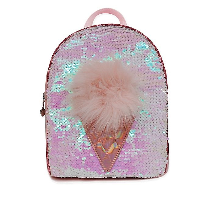 slide 1 of 1, OMG Accessories Sequin Ice Cream Pompom Mini Backpack - PInk, 1 ct