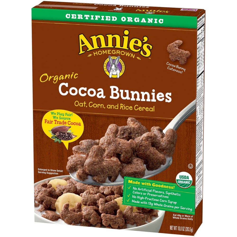 Annie's Organic Cereal, Cocoa Bunnies, Oat, Corn, Rice Cereal 9 oz Shipt