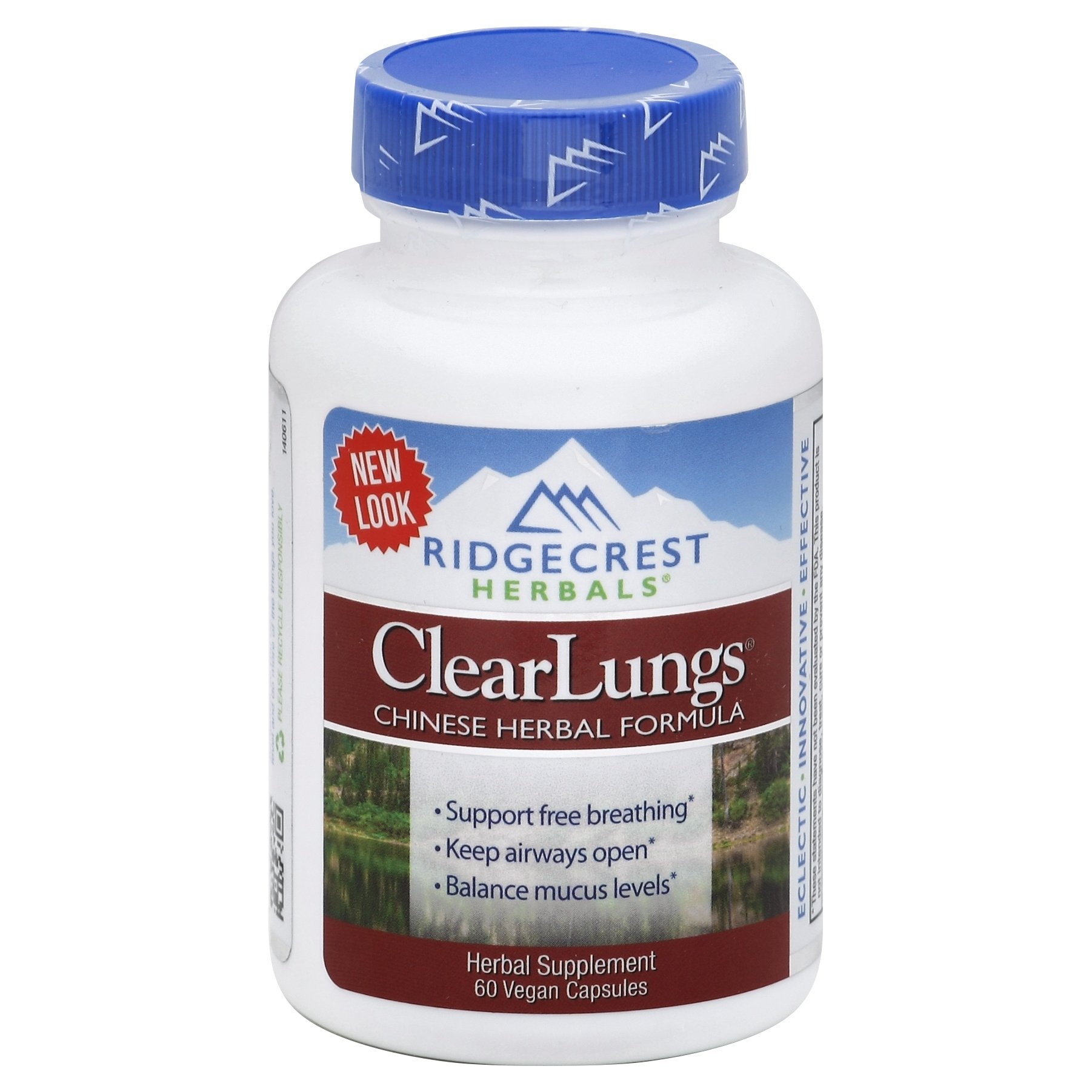 slide 1 of 1, ClearLungs Chinese Herbal Formula Capsules, 60 ct