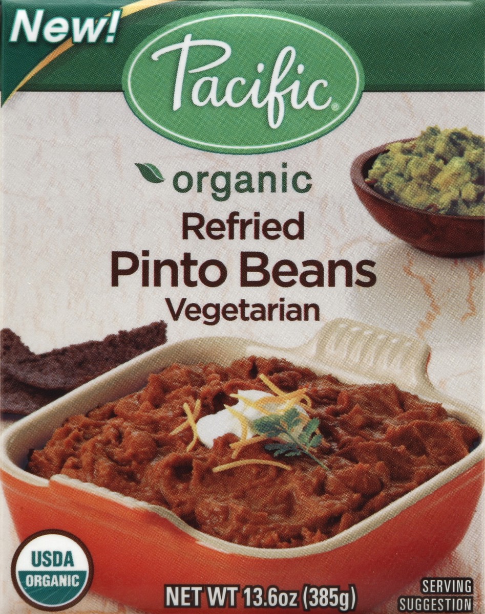 slide 4 of 4, Pacific Foods Organic VeGetarian Refried Pinto Beans, 13.6 oz