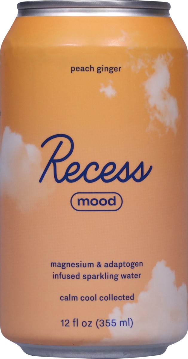 slide 7 of 13, Recess Mood Peach Ginger Sparkling Water - 12 oz, 12 oz