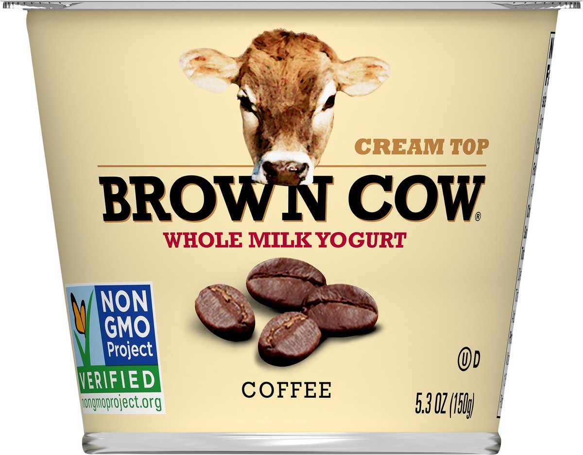 slide 3 of 7, Brown Cow Whole Milk Coffee Yogurt, 5.3 fl oz