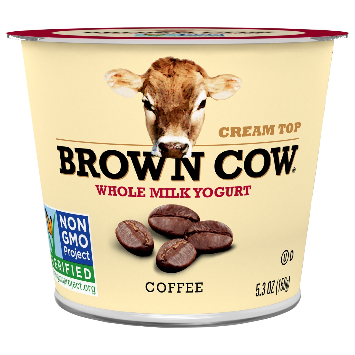 slide 1 of 1, Brown Cow Cream Top Coffee Whole Milk Yogurt Cup, 6 oz