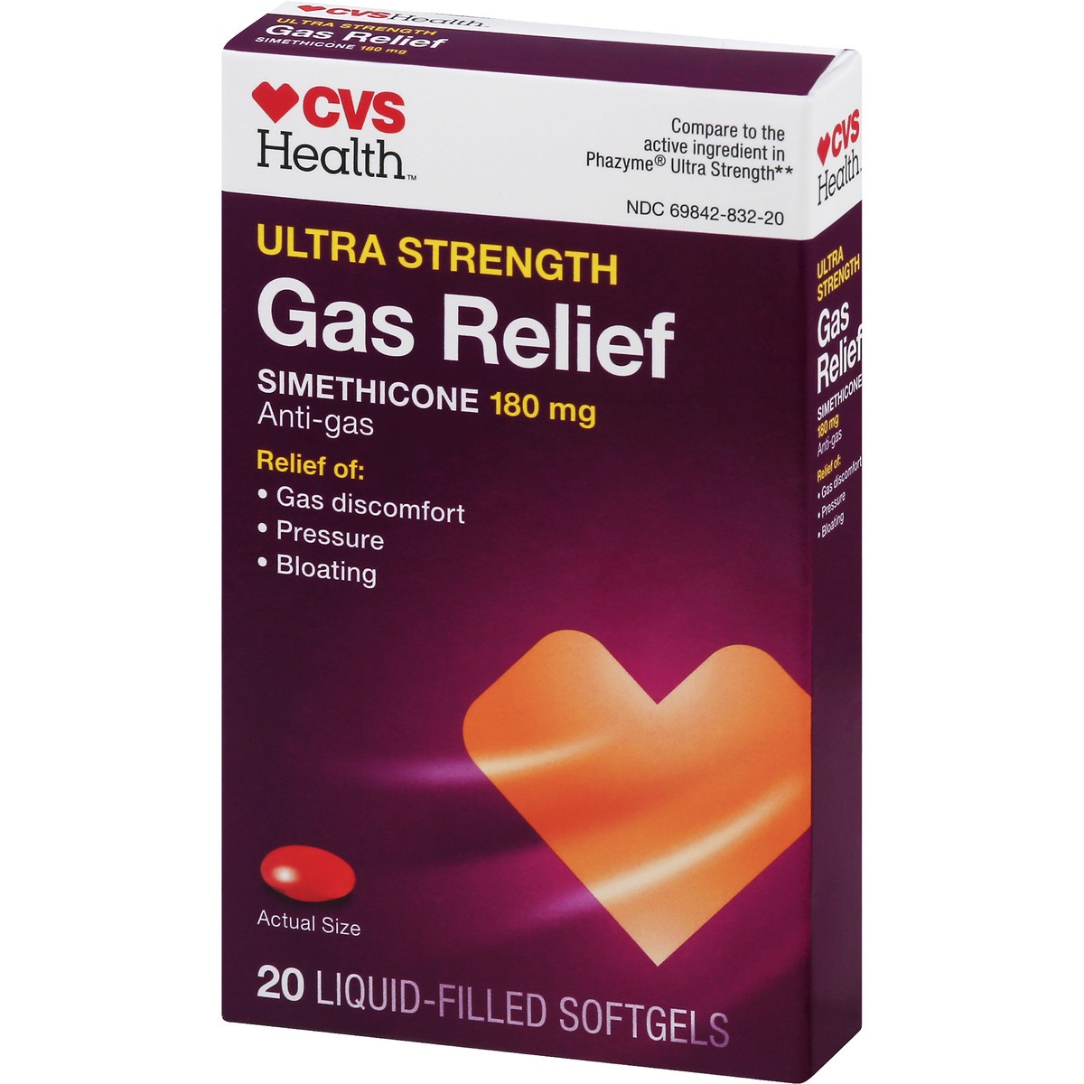 slide 6 of 11, CVS Health Ultra Strength Gas Relief Softgels, 20 Ct, 20 ct