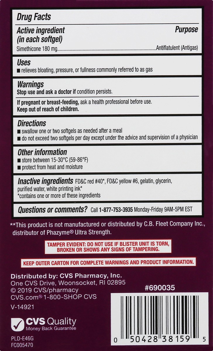 slide 2 of 11, CVS Health Ultra Strength Gas Relief Softgels, 20 Ct, 20 ct