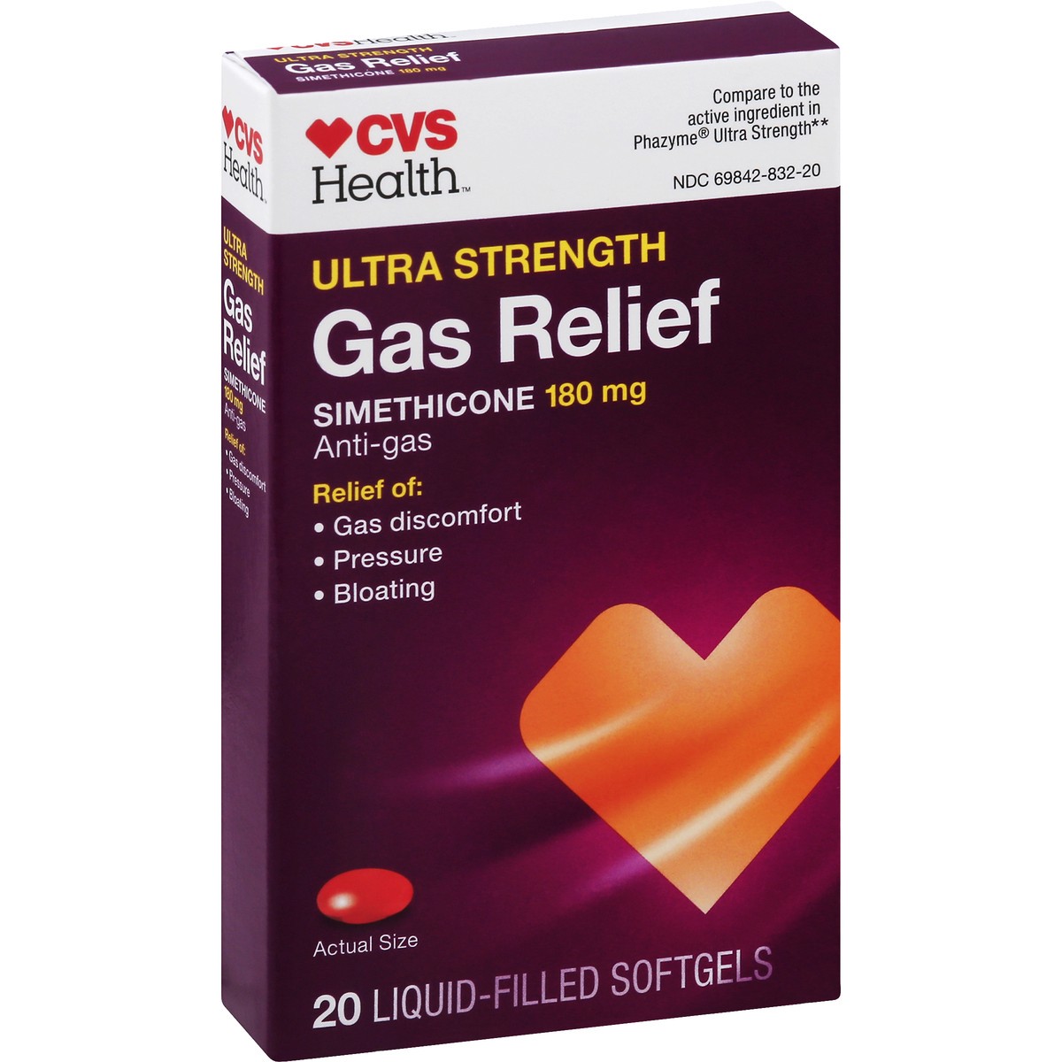 slide 10 of 11, CVS Health Ultra Strength Gas Relief Softgels, 20 Ct, 20 ct