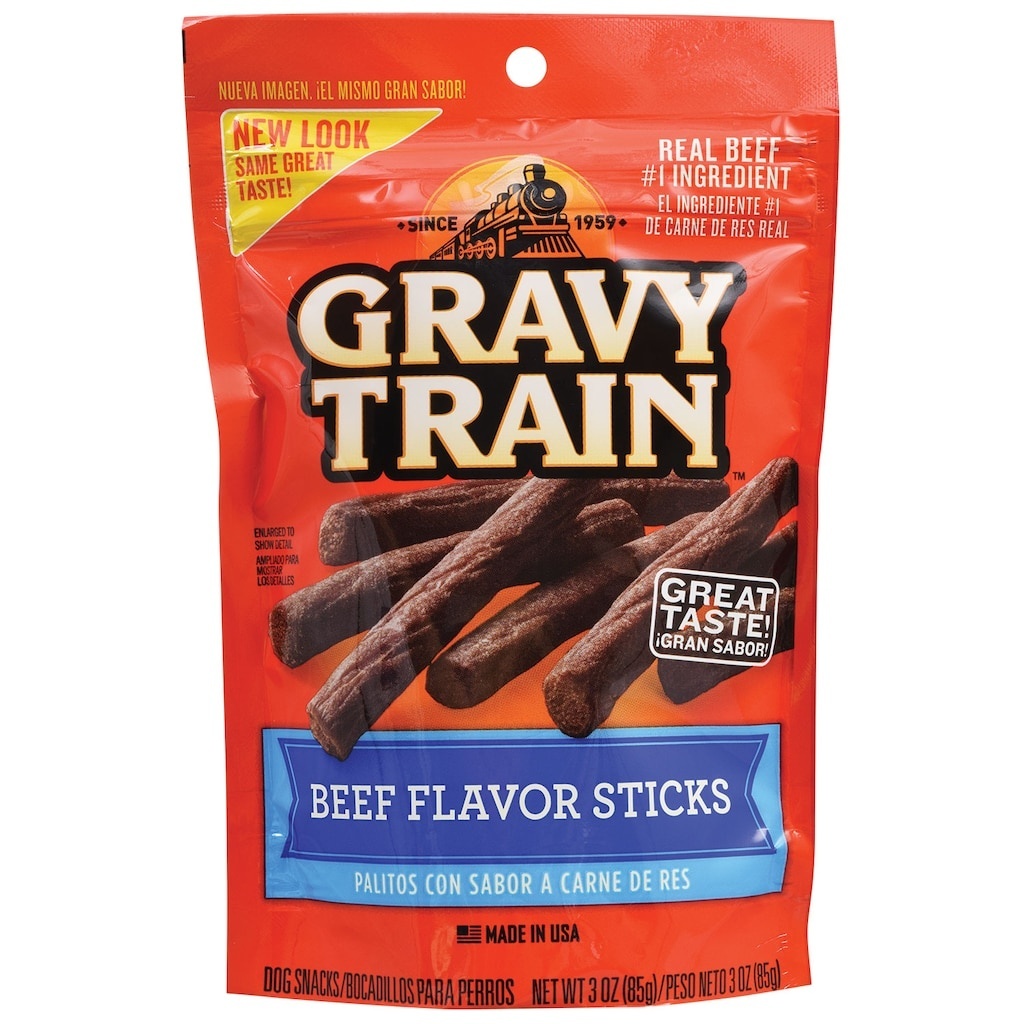 slide 1 of 1, Gravy Train Snack Beef, 1 ct