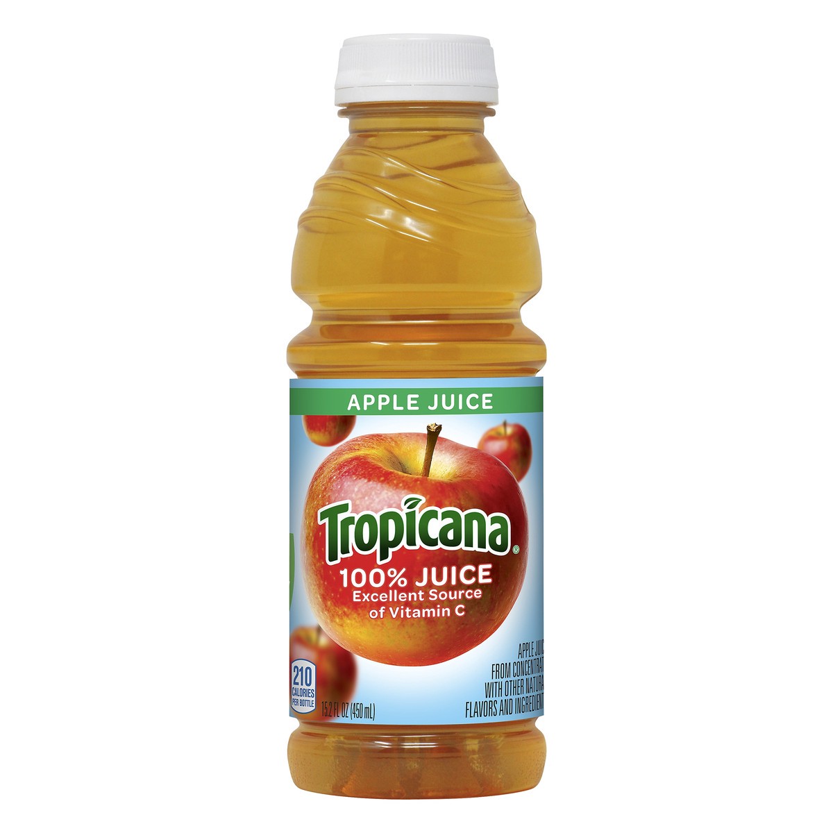 slide 1 of 4, Tropicana Apple 100% Juice 15.2 oz, 15.2 oz