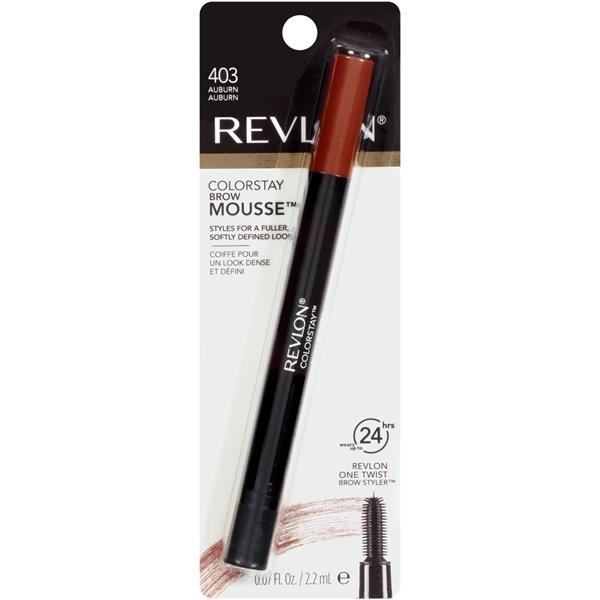 slide 1 of 1, Revlon Colorstay Brow Mousse 403 Auburn, 0.07 fl oz