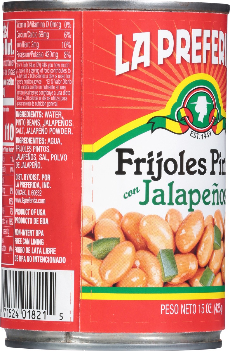 slide 2 of 9, La Preferida Pinto Jalapeno Beans, 15 oz