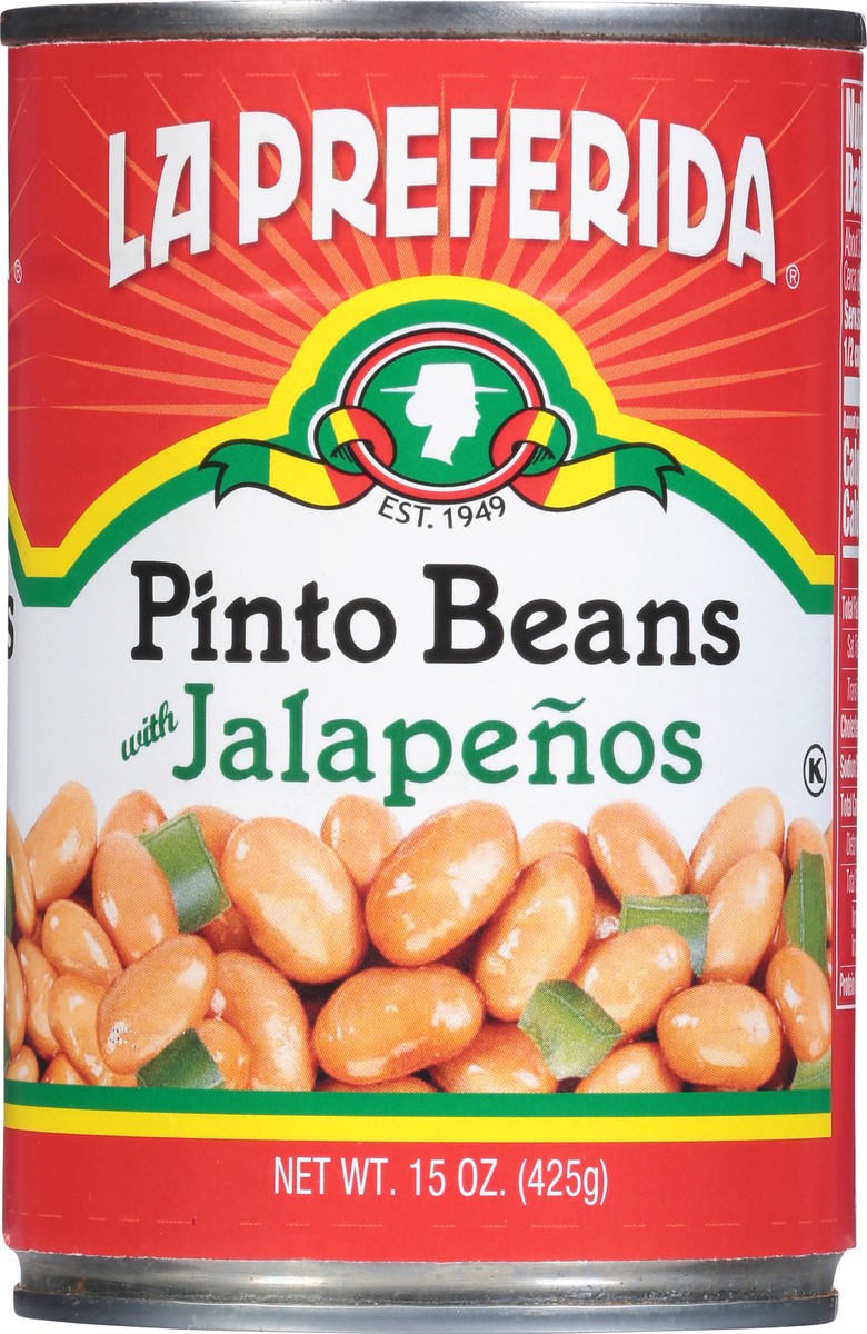 slide 5 of 9, La Preferida Pinto Jalapeno Beans, 15 oz