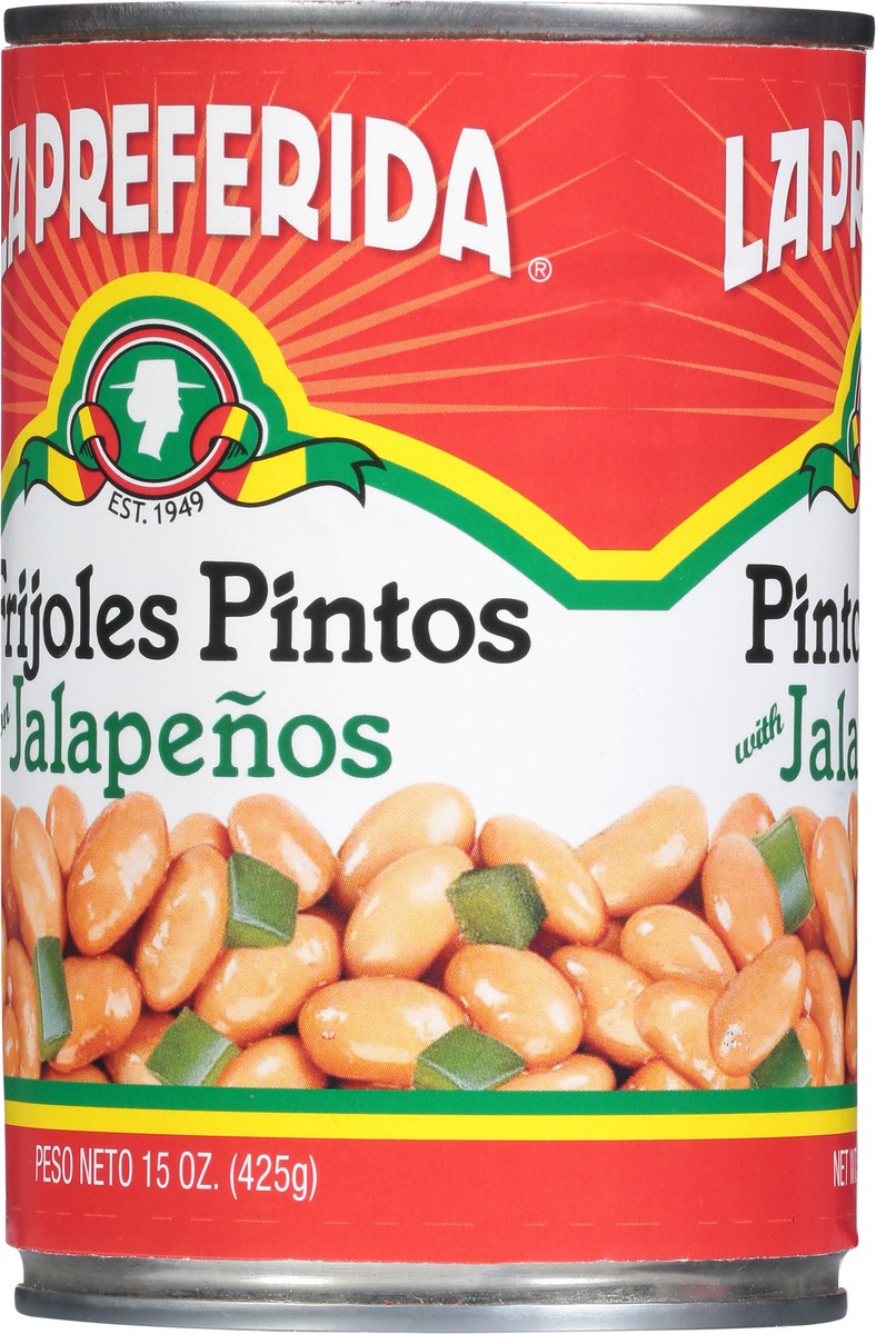 slide 8 of 9, La Preferida Pinto Jalapeno Beans, 15 oz