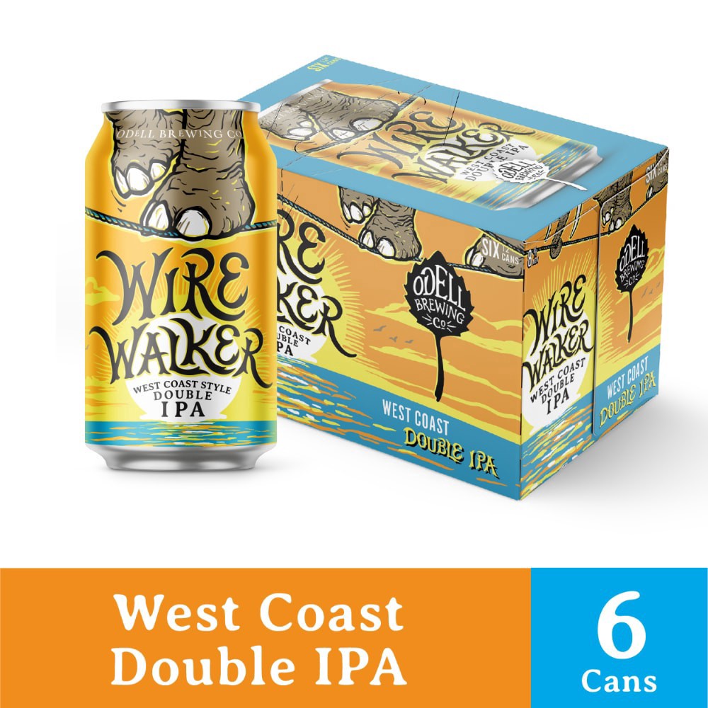 slide 4 of 4, Odell Brewing Co. West Coast Double IPA Wire Walker Beer 6 - 12 oz Cans, 6 ct; 12 oz
