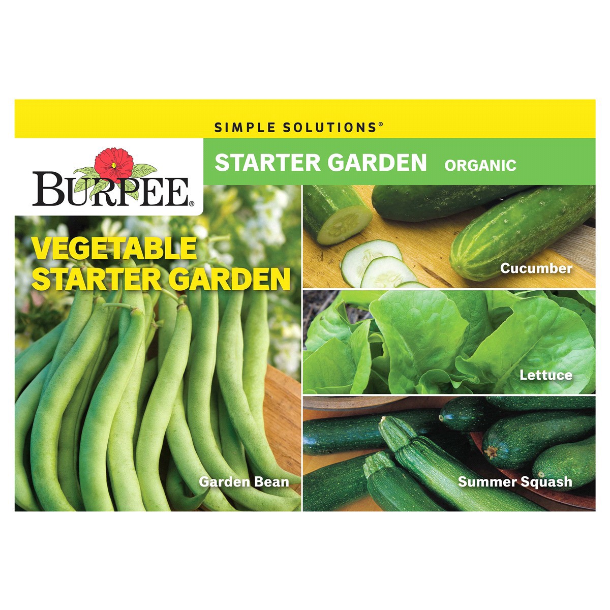 slide 1 of 5, BURPEE Simple Solutions Org, Vegetable Starter Garden, 1 ct