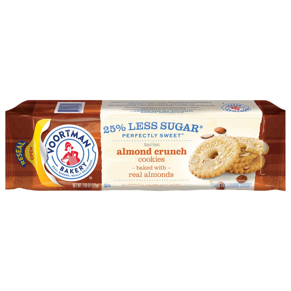 slide 5 of 11, VOORTMAN Bakery Perfectly Sweet Almond Crunch Cookies, 7.93 OZ, 7.93 oz