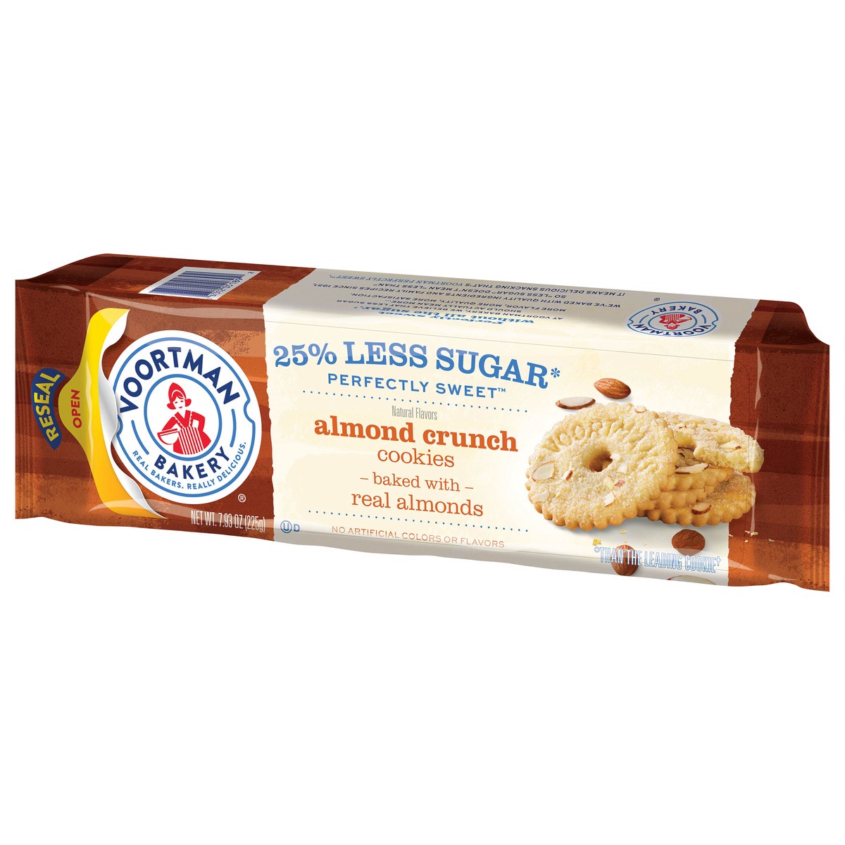 slide 6 of 11, VOORTMAN Bakery Perfectly Sweet Almond Crunch Cookies, 7.93 OZ, 7.93 oz