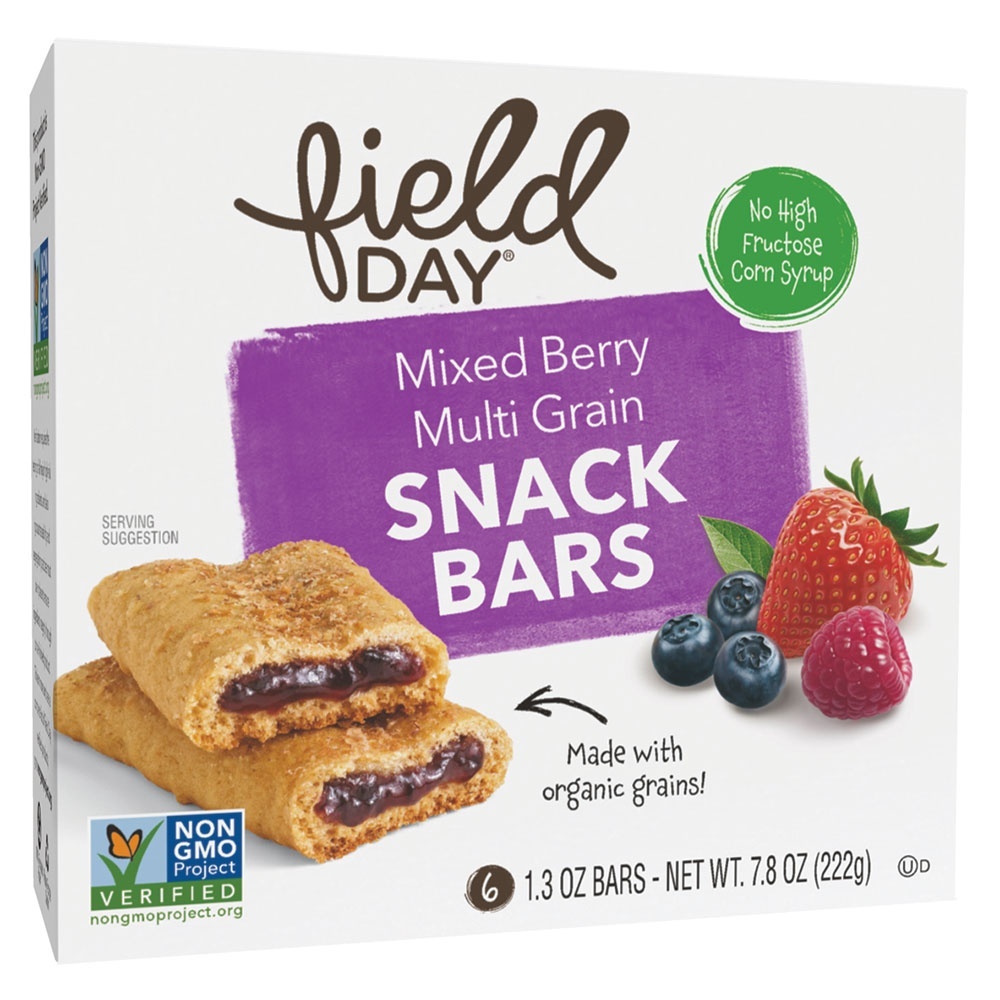 slide 1 of 1, Field Day Mixed Berry Snack Bars, 6 ct; 1.3 oz