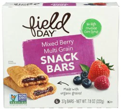 Field Day Mixed Berry Snack Bars - 6 ct; 1.3 oz