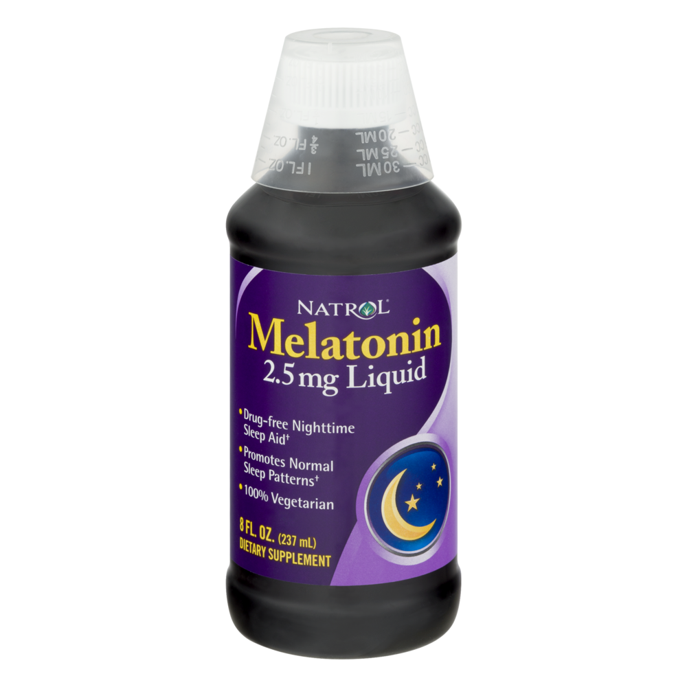 slide 1 of 1, Natrol Melatonin Dietary Supplement Liquid, 8 oz