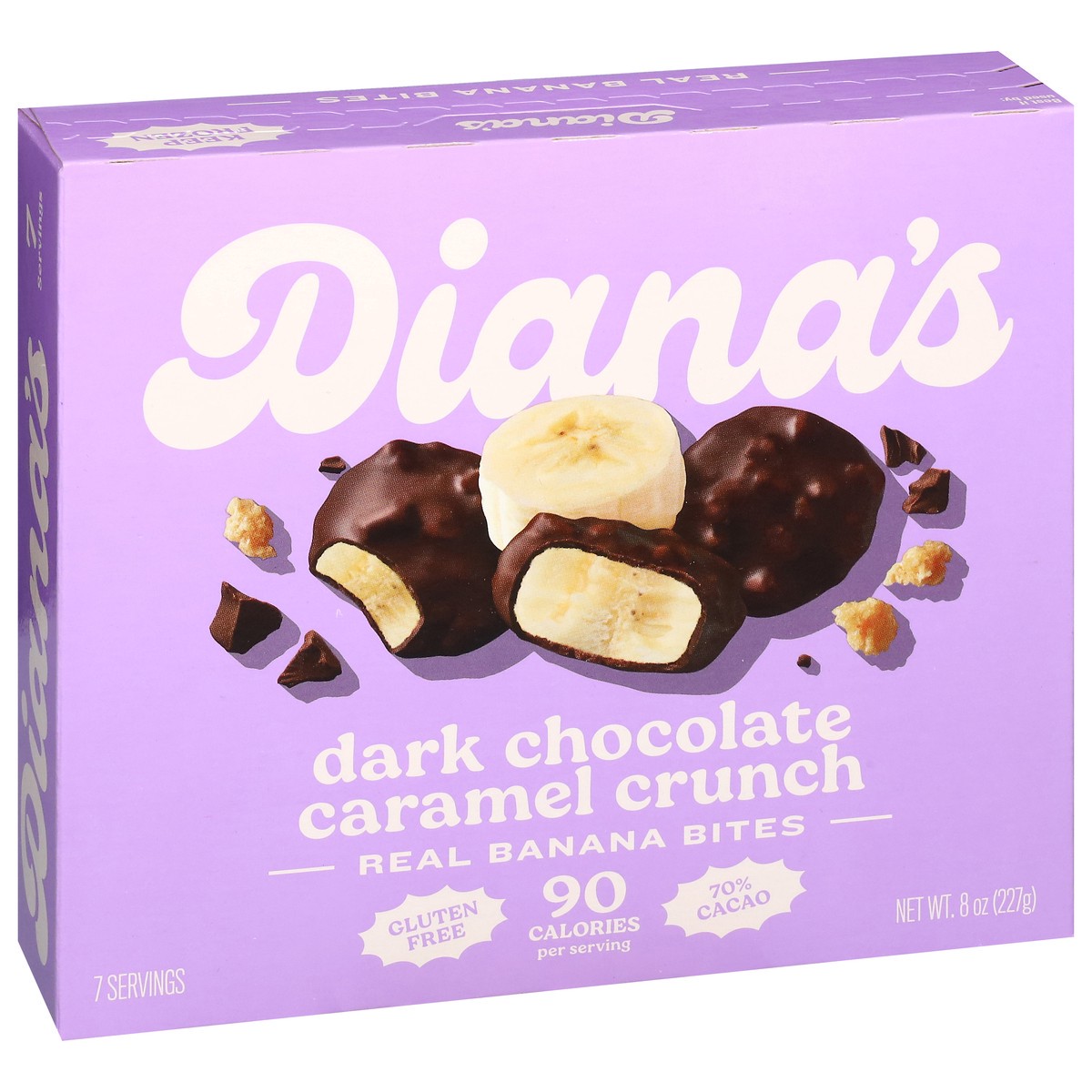 slide 3 of 14, Diana's Real Dark Chocolate Caramel Crunch Banana Bites 8 oz, 8 oz