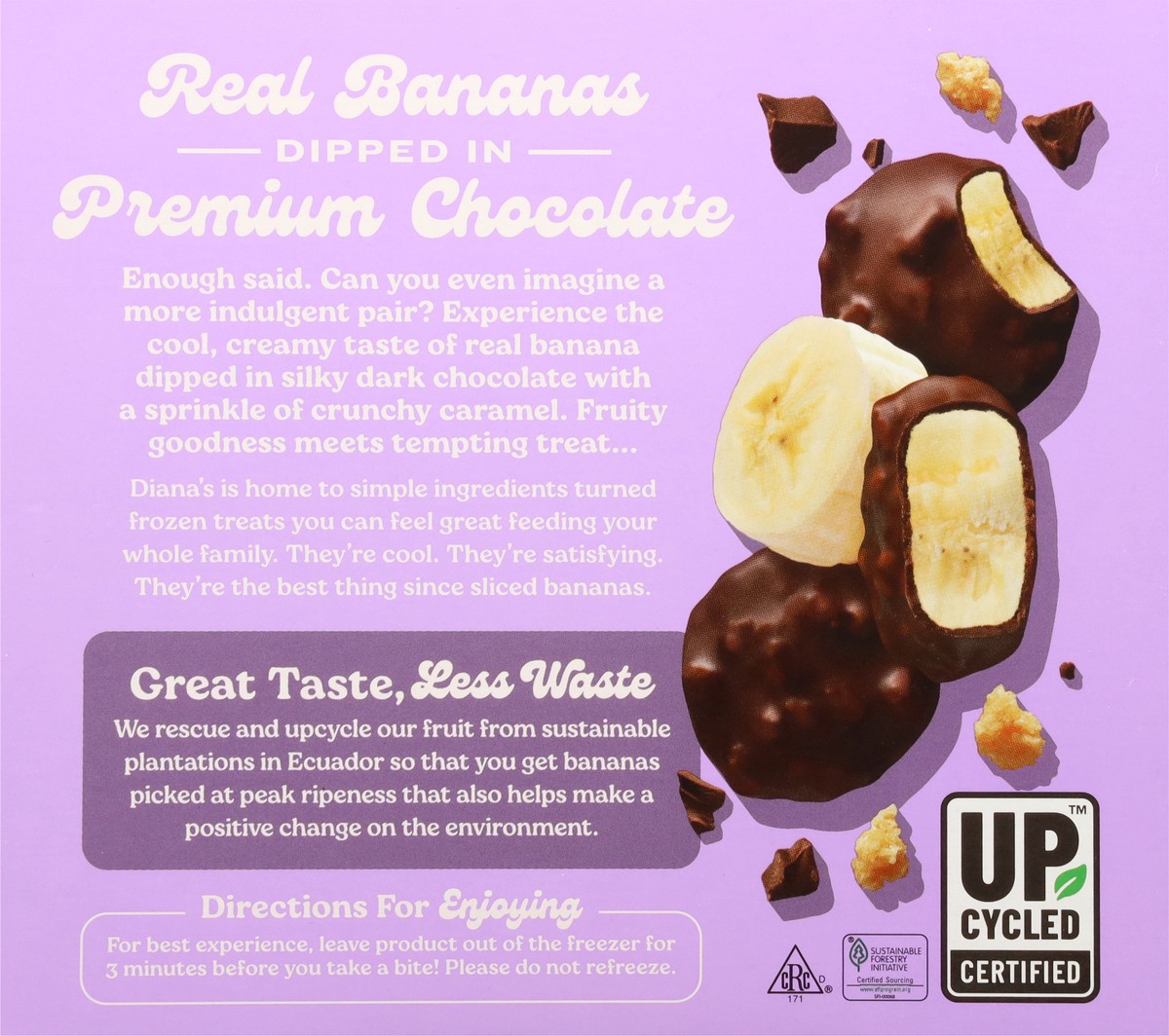 slide 5 of 14, Diana's Real Dark Chocolate Caramel Crunch Banana Bites 8 oz, 8 oz