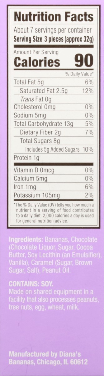 slide 4 of 14, Diana's Real Dark Chocolate Caramel Crunch Banana Bites 8 oz, 8 oz