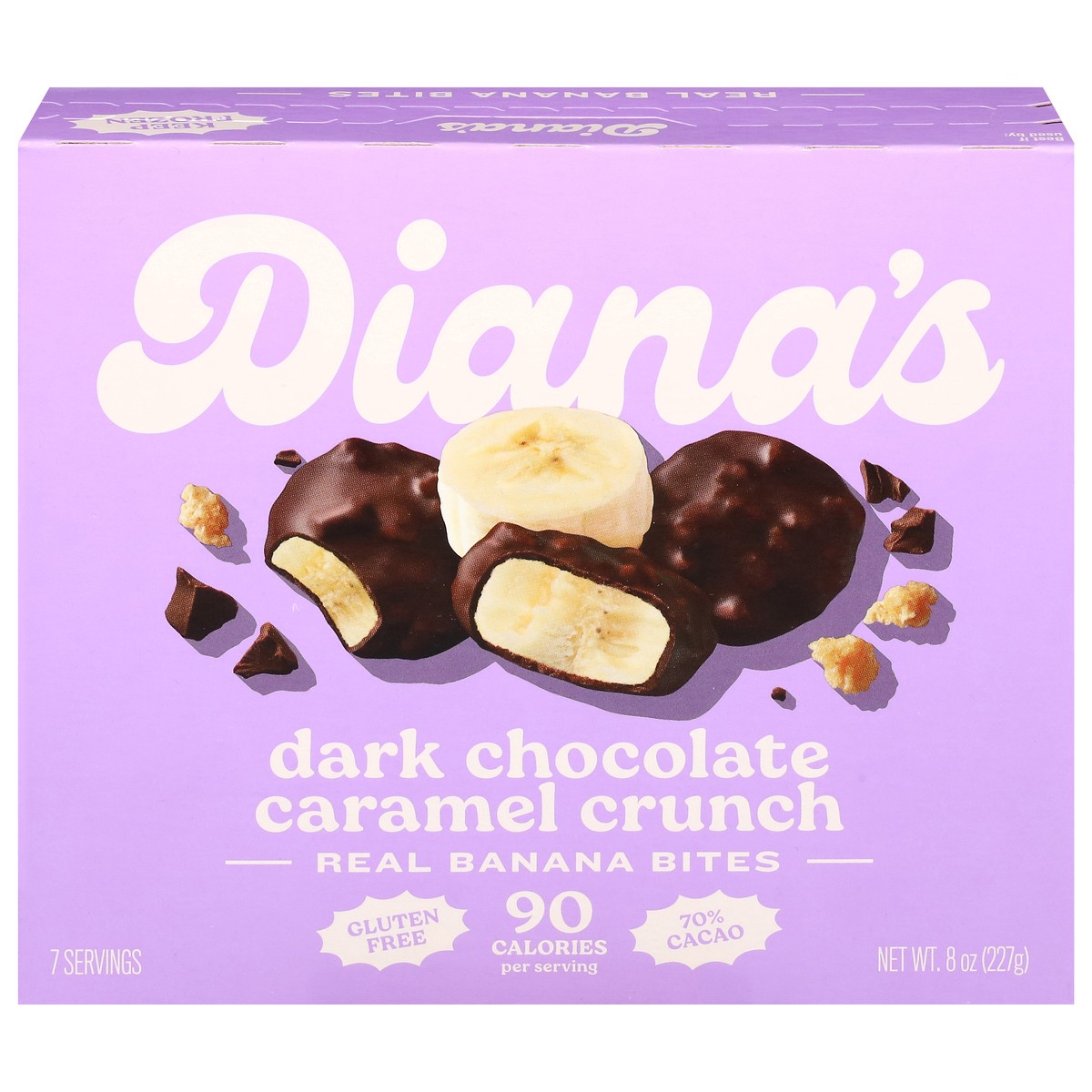 slide 8 of 14, Diana's Real Dark Chocolate Caramel Crunch Banana Bites 8 oz, 8 oz