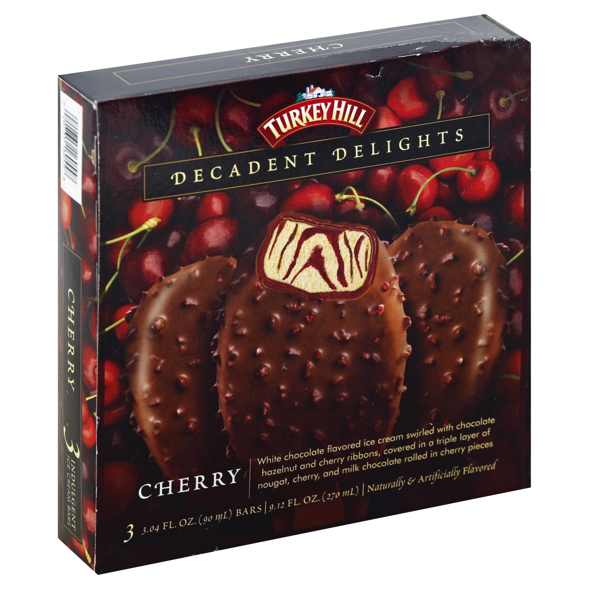 slide 1 of 1, Turkey Hill Decadent Delights Cherry Bars, 3 ct; 3.04 fl oz