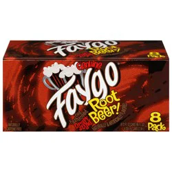 Faygo Old Fashioned Draft Style Root Beer 8 - 12 fl oz Cans