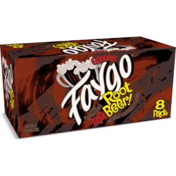Faygo Old Fashioned Draft Style Root Beer 8 - 12 fl oz Cans