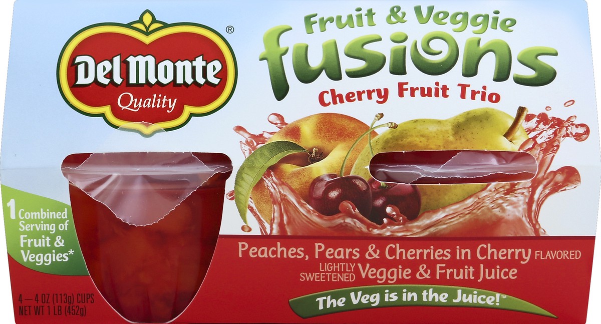 slide 4 of 4, Del Monte Fruit Trio 4 ea, 4 ct