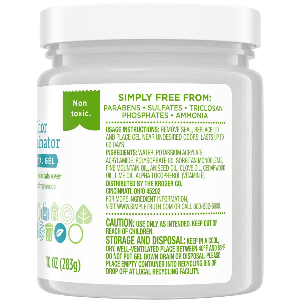 slide 2 of 5, Simple Truth Odor Eliminator Crystal Gel, 10 oz