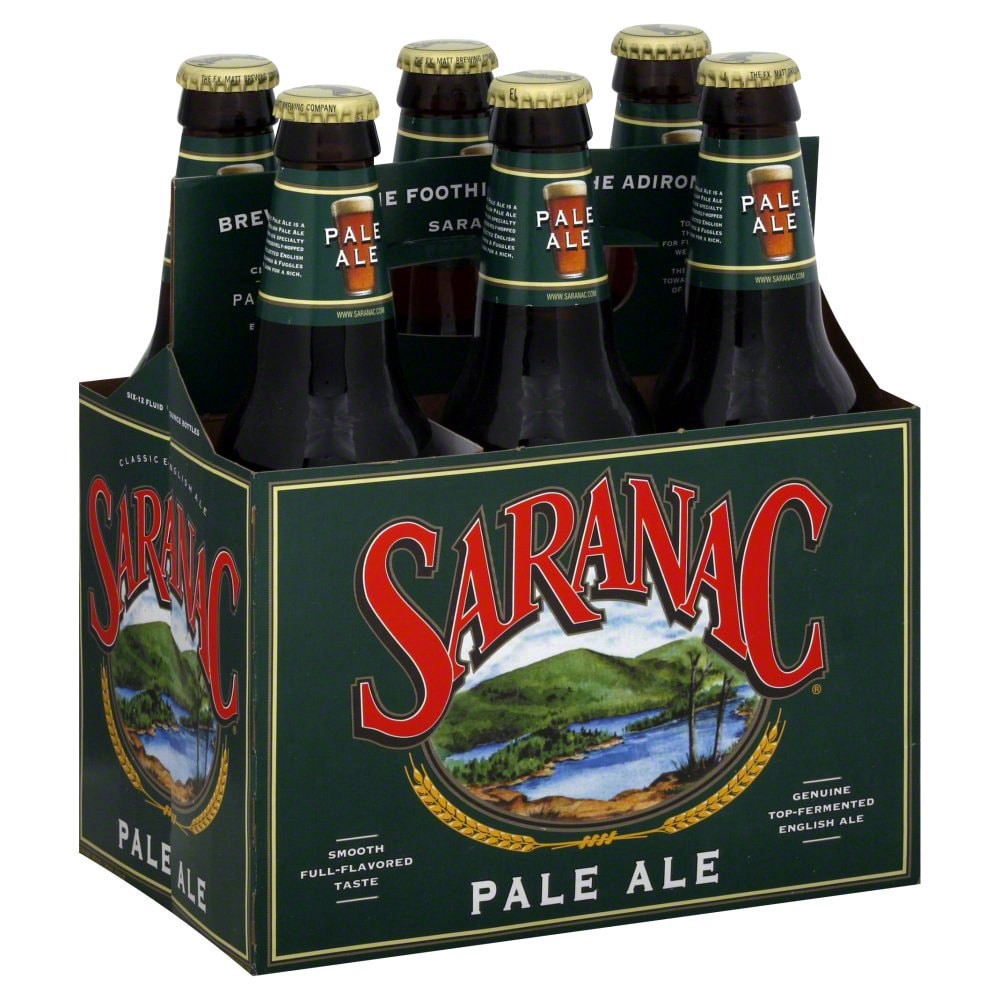 slide 1 of 2, Saranac American Pale Ale Bottles, 6 ct; 12 oz