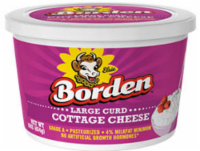 slide 1 of 1, Borden Large Curd Cottage Cheese, 16 oz