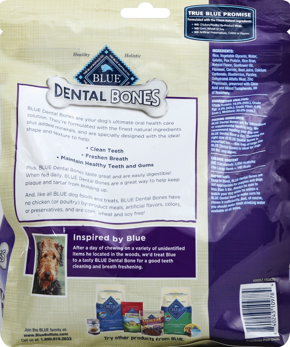 slide 3 of 6, Blue Dental Bones 24 ea, 36 oz