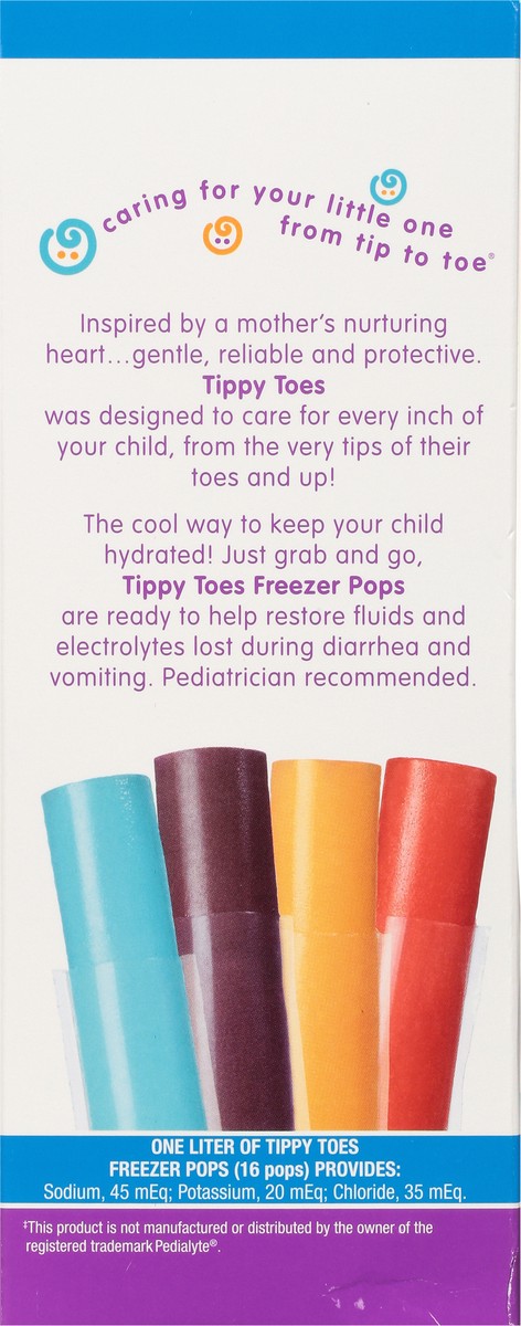slide 4 of 14, Tippy Toes Top Care Pediatric Oral Freezer Pop, 16 ct