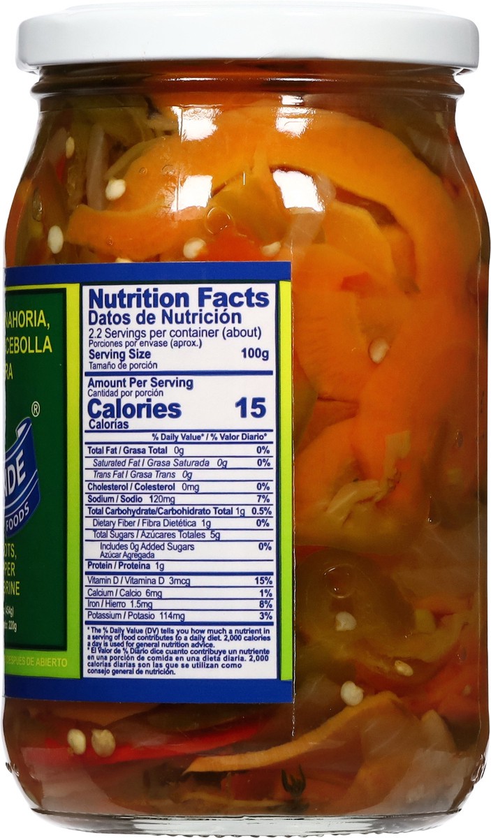 slide 10 of 14, Rio Grande Pickled Carrots and Jalapeno Pepper and Onions in Brine 16 oz, 16 oz