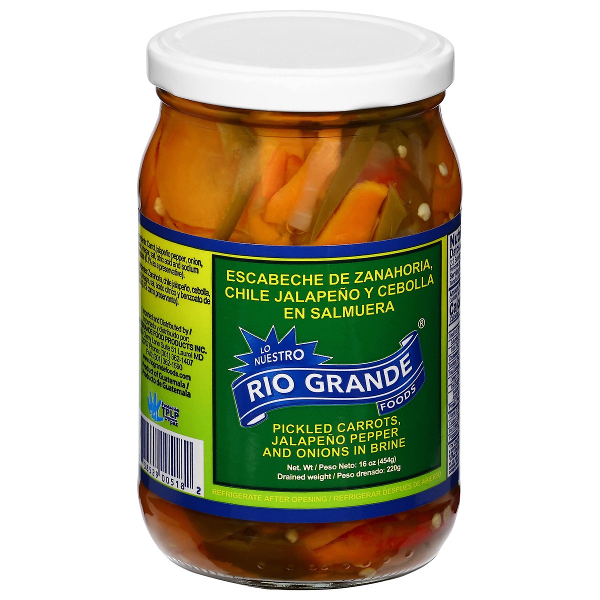 slide 12 of 14, Rio Grande Pickled Carrots and Jalapeno Pepper and Onions in Brine 16 oz, 16 oz